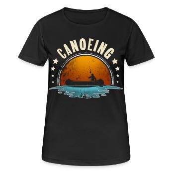 Canoë Canoë Canoë - T-shirt respirant Femme - noir - Devant - AI Model Female 172 light (172cm)