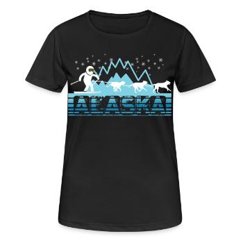 Alaska - T-shirt respirant Femme - noir - Devant - AI Model Female 172 light (172cm)