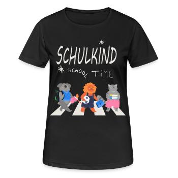 Retour à l’école - T-shirt respirant Femme - noir - Devant - AI Model Female 172 light (172cm)