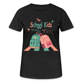 Back to school - Women's Breathable T-Shirt - black - Front - AI Model Female 172 light (172cm)
