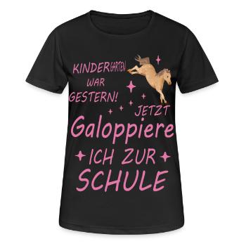 Kindergarten War Gestern - Frauen T-Shirt atmungsaktiv - Schwarz - Vorne - AI Model Female 172 light (172cm)