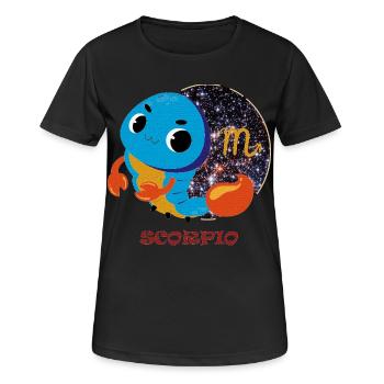 Sternzeichen Skorpion - Frauen T-Shirt atmungsaktiv - Schwarz - Vorne - AI Model Female 172 light (172cm)