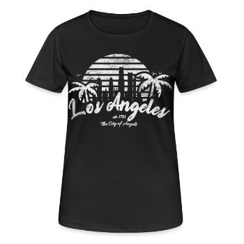 Los Angeles Sunset - Women's Breathable T-Shirt - black - Front - AI Model Female 172 light (172cm)