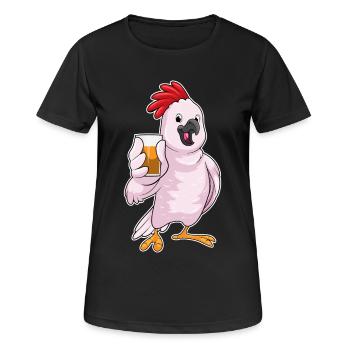 Papagei Saft - Frauen T-Shirt atmungsaktiv - Schwarz - Vorne - AI Model Female 172 light (172cm)
