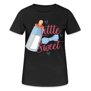 Bébé petit et doux - T-shirt respirant Femme - noir - Devant - AI Model Female 172 light (172cm)