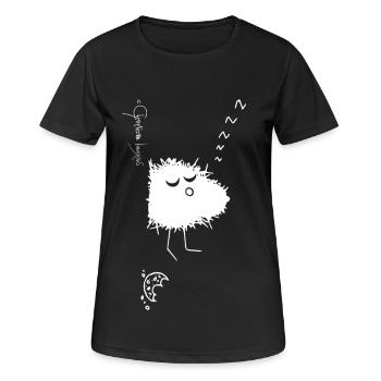 Woolly Beastie fully fed © Chyropterum Innoxius - Women's Breathable T-Shirt - black - Front - AI Model Female 172 light (172cm)