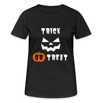 Halloween Trick or Treat - Women's Breathable T-Shirt - black - Front - AI Model Female 172 light (172cm)