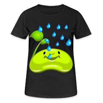 Jardinier amateur petit semis - T-shirt respirant Femme - noir - Devant - AI Model Female 172 light (172cm)