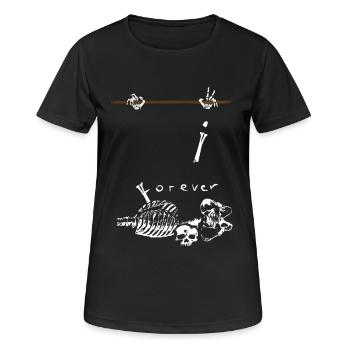 Entraînement de rue - T-shirt respirant Femme - noir - Devant - AI Model Female 172 light (172cm)