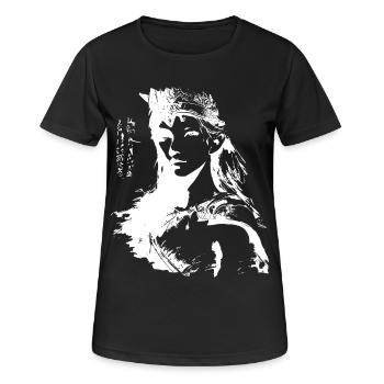 Geister girl Prinzessin Kriegerin - Frauen T-Shirt atmungsaktiv - Schwarz - Vorne - AI Model Female 172 light (172cm)
