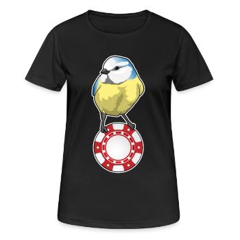 Vogel Poker Jetons de Poker - T-shirt respirant Femme - noir - Devant - AI Model Female 172 light (172cm)