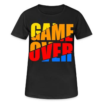 Fin du jeu - T-shirt respirant Femme - noir - Devant - AI Model Female 172 light (172cm)