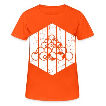 Best Billiard Player - Women's Breathable T-Shirt - neon orange - Front - AI Model Female 172 dark (172cm)