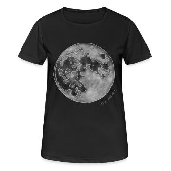 MOND - Frauen T-Shirt atmungsaktiv - Schwarz - Vorne - AI Model Female 172 light (172cm)