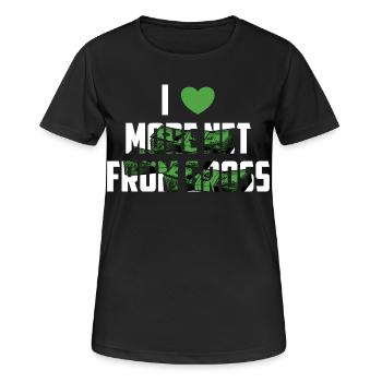 More net from gross - Women's Breathable T-Shirt - black - Front - AI Model Female 172 light (172cm)