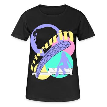 Hairdresser Razor Woman Head Silhuoette - Women's Breathable T-Shirt - black - Front - AI Model Female 172 light (172cm)