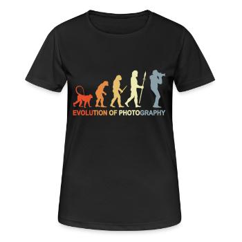 Développement de la photographie - T-shirt respirant Femme - noir - Devant - AI Model Female 172 light (172cm)