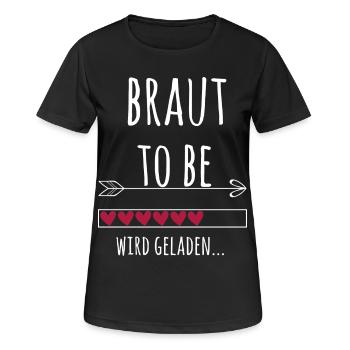 Zukünftige Braut Verlobung Junggesellenabschied - Frauen T-Shirt atmungsaktiv - Schwarz - Vorne - AI Model Female 172 light (172cm)