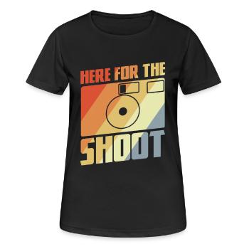 Cliquez ici pour la séance photo - T-shirt respirant Femme - noir - Devant - AI Model Female 172 light (172cm)