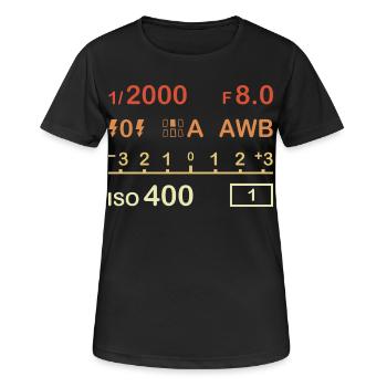 Digital Photo Camera - Women's Breathable T-Shirt - black - Front - AI Model Female 172 light (172cm)