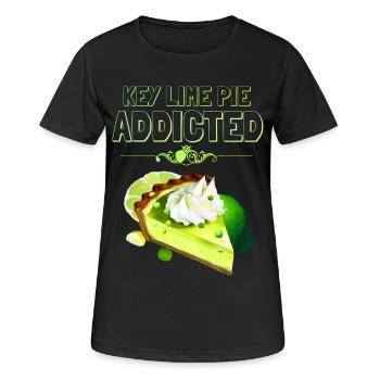 Accro au gâteau au citron vert - T-shirt respirant Femme - noir - Devant - AI Model Female 172 light (172cm)