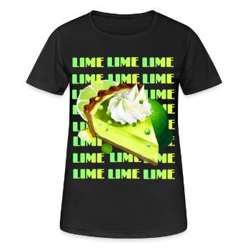 Tarte au citron vert clé - T-shirt respirant Femme - noir - Devant - AI Model Female 172 light (172cm)