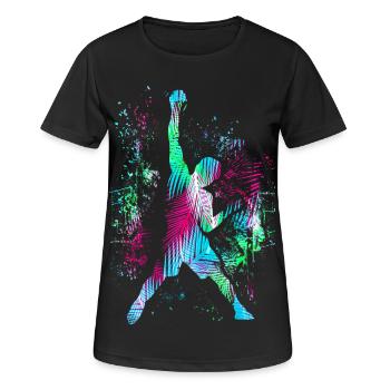 Escalade / Escalade / Escalade / Alpinisme - T-shirt respirant Femme - noir - Devant - AI Model Female 172 light (172cm)