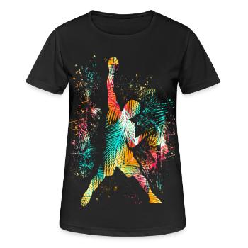 Escalade / Escalade / Free-escalade Escalade Montagne - T-shirt respirant Femme - noir - Devant - AI Model Female 172 light (172cm)