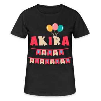 Akira t-shirt joyeux anniversaire joyeux anniversaire - T-shirt respirant Femme - noir - Devant - AI Model Female 172 light (172cm)
