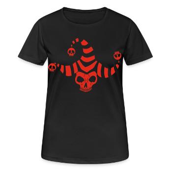 Red Goblin Skull - Women's Breathable T-Shirt - black - Front - AI Model Female 172 light (172cm)