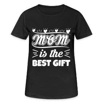Fête des mères, fête des mères, fête des mères, fête des mères - T-shirt respirant Femme - noir - Devant - AI Model Female 172 light (172cm)