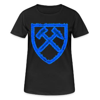 Extraction de marteaux et de maillets Cadeau de charbon Schalke - T-shirt respirant Femme - noir - Devant - AI Model Female 172 light (172cm)