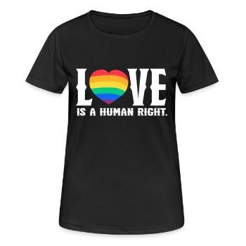 Saint-Valentin, Saint-Valentin, Saint-Valentin - T-shirt respirant Femme - noir - Devant - AI Model Female 172 light (172cm)
