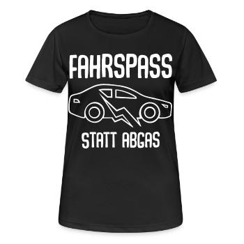 E-Auto Elektroauto - Frauen T-Shirt atmungsaktiv - Schwarz - Vorne - AI Model Female 172 light (172cm)