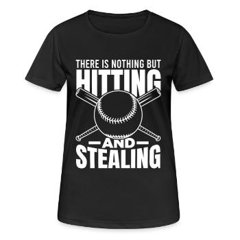There is only beating and stealing - Women's Breathable T-Shirt - black - Front - AI Model Female 172 light (172cm)