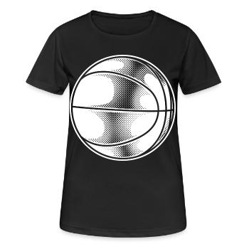 Basket-ball - T-shirt respirant Femme - noir - Devant - AI Model Female 172 light (172cm)