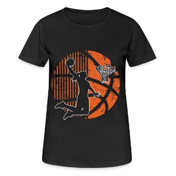 Basketball féminin Basketball féminin - T-shirt respirant Femme - noir - Devant - AI Model Female 172 light (172cm)