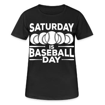 Baseball Zitat - Frauen T-Shirt atmungsaktiv - Schwarz - Vorne - AI Model Female 172 light (172cm)