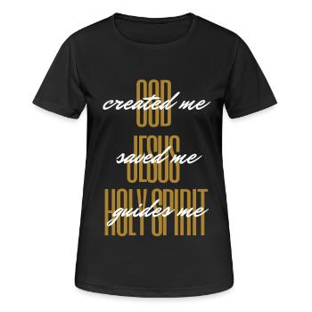 HOLY Trinity 2 - Women's Breathable T-Shirt - black - Front - AI Model Female 172 light (172cm)