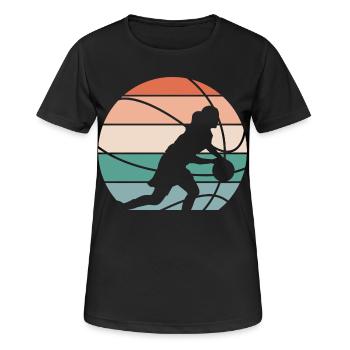 Basketball féminin Basketball féminin - T-shirt respirant Femme - noir - Devant - AI Model Female 172 light (172cm)
