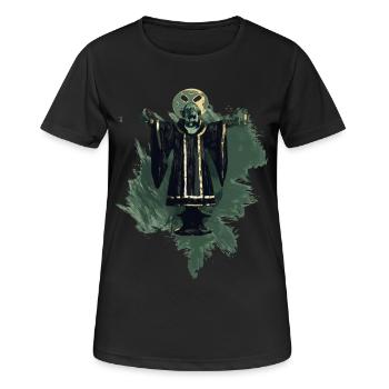 München retro look stylish - Frauen T-Shirt atmungsaktiv - Schwarz - Vorne - AI Model Female 172 light (172cm)