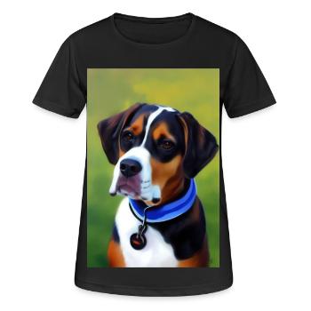 Hunde Bild - Frauen T-Shirt atmungsaktiv - Schwarz - Vorne - AI Model Female 172 light (172cm)