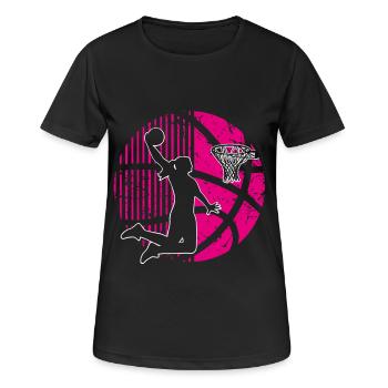 Basketball féminin Basketball féminin - T-shirt respirant Femme - noir - Devant - AI Model Female 172 light (172cm)