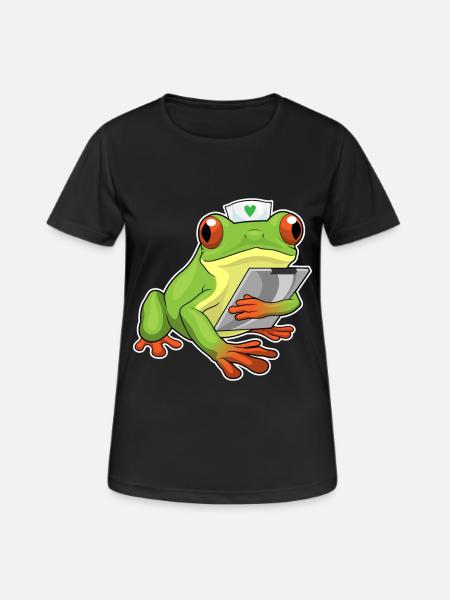 Frog Nurse - Women's Breathable T-Shirt - black