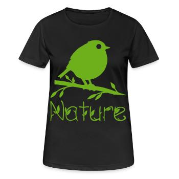 Nature is waking up - Women's Breathable T-Shirt - black - Front - AI Model Female 172 light (172cm)