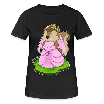 Mariage au voile de mariée Écureuil - T-shirt respirant Femme - noir - Devant - AI Model Female 172 light (172cm)
