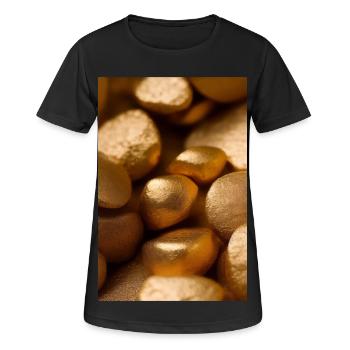 Gold Pieces - Women's Breathable T-Shirt - black - Front - AI Model Female 172 light (172cm)