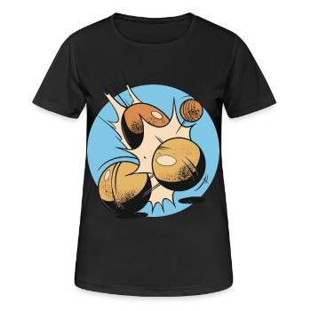 Boules boules boules pour boule pétanque boule - T-shirt respirant Femme - noir - Devant - AI Model Female 172 light (172cm)