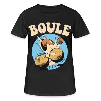 Boules boules boules pour boule pétanque boule - T-shirt respirant Femme - noir - Devant - AI Model Female 172 light (172cm)