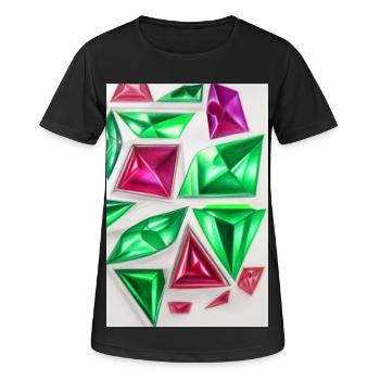 Pierres précieuses - T-shirt respirant Femme - noir - Devant - AI Model Female 172 light (172cm)